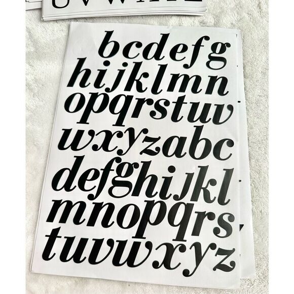 Black letter decal sets - diff fonts and sizes - Picture 7 of 10